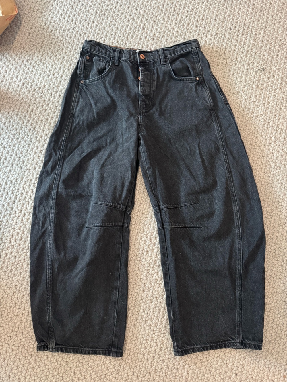 We The Free Good Luck Mid-Rise Barrel Jeans